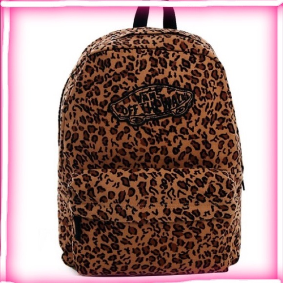 leopard backpack vans